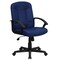 Emma and Oliver Mid-Back Fabric Executive Swivel Office Chair with Nylon Arms